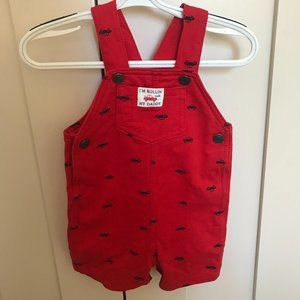 🎉2/$30 SALE🎉Carter's Red Car Overalls - 12 M